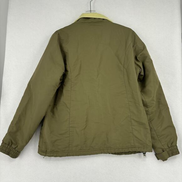 Cabela's Softshell Jacket Fleece Lined Full Zip Pockets Olive Green Women's M - Picture 11 of 13